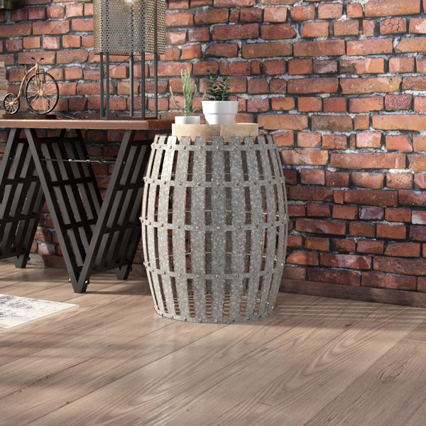 Trent Austin Design Gibbs Wood and Metal Barrel End Table & Reviews